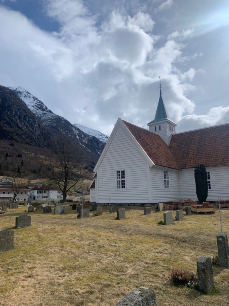 white church in Olden